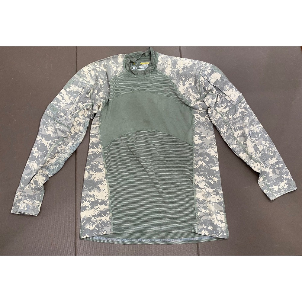 Massif Shirt Men Large Digital Camo Army Combat Long Sleeves Military Tactical